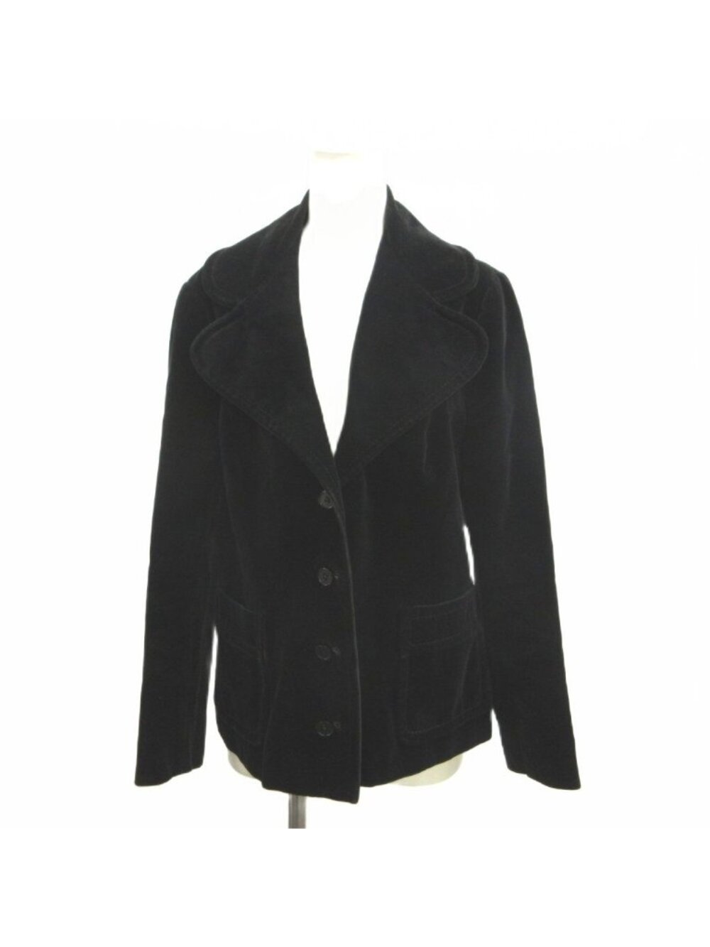 Dior Vintage Diorling Ing Tailored Jacket Velour Black Long Sleeve